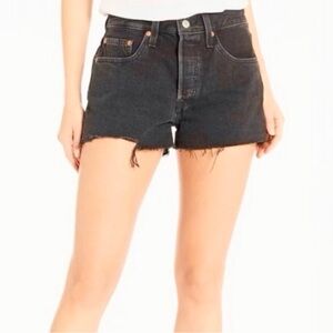 Levi’s 501 W29 (US 8/9) Denim Women’s Jeans Shorts Faded Black 56327-0112
